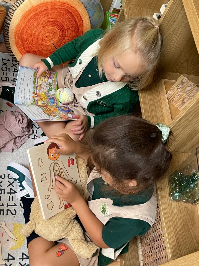 Student activities - children engaged in experiential learning at Alderwood Academy