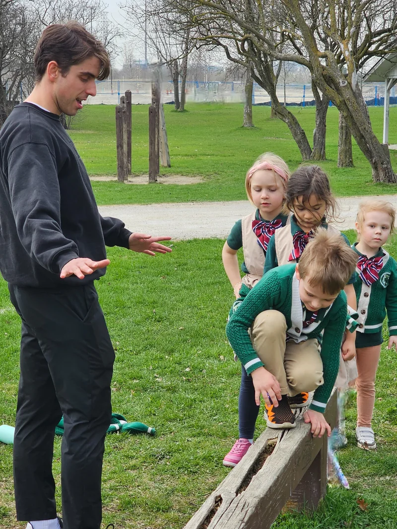 Students engaged in outdoor wellness and physical education at Alderwood Academy