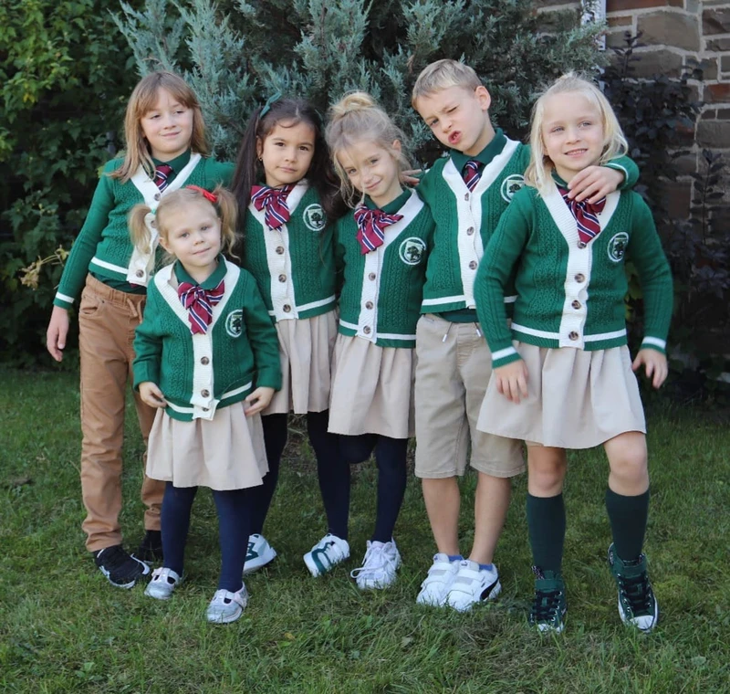 Students in uniform at Alderwood Academy admissions