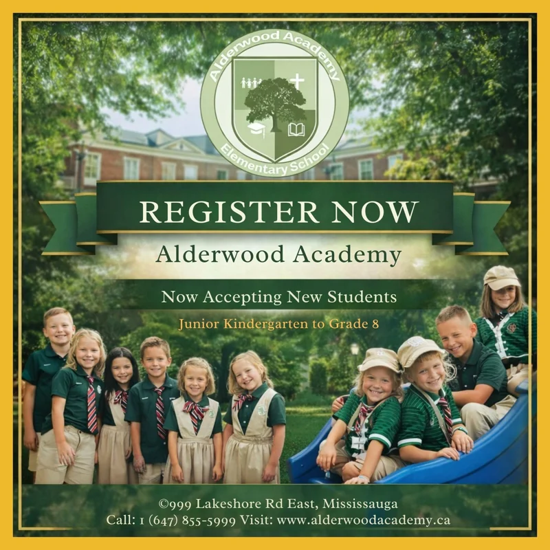 Alderwood Academy registration poster
