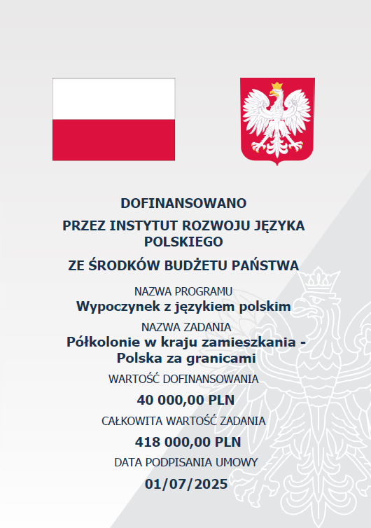 Instytut Rozwoju Języka Polskiego - Plakat Półkolonie (01/07/2025)